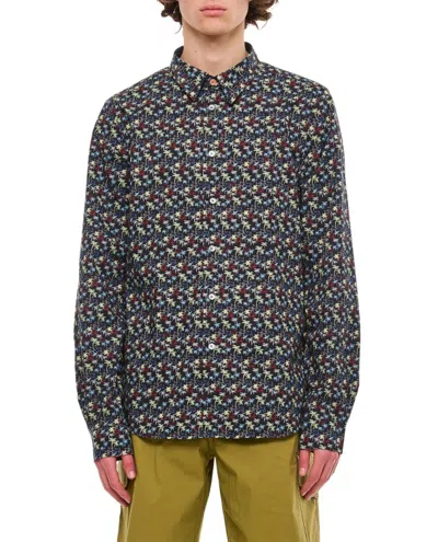 Paul Smith Tailored Cotton Fit Shirt In Multi