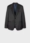 Paul Smith Tailored-fit Black Glitter Wool-blend Evening Blazer In Black