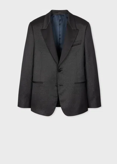 Paul Smith Tailored-fit Black Glitter Wool-blend Evening Blazer