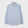 Paul Smith Tailored-fit Blue And Green Gingham Shirt