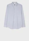 Paul Smith Tailored-fit Blue Broken Stripe Easy Care Shirt In Blue