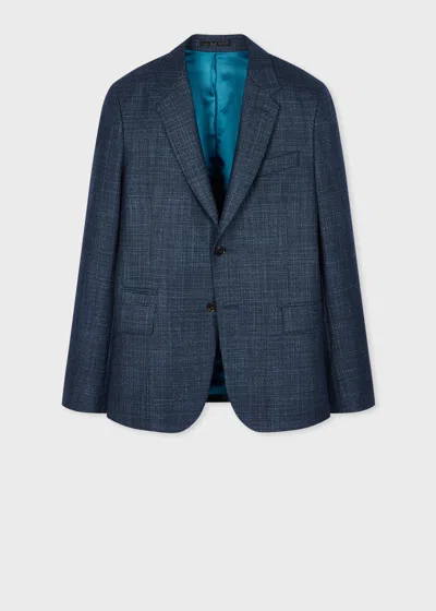 Paul Smith Tailored-fit Blue Wool-silk Blazer