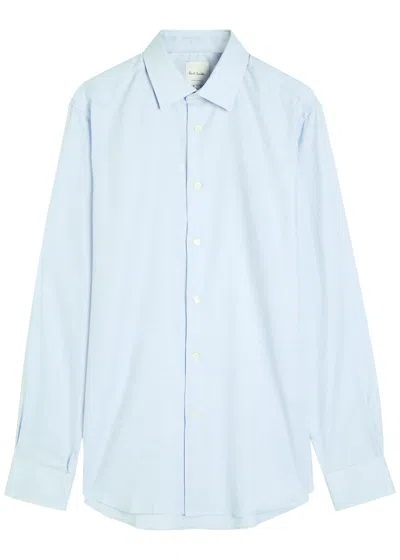 Paul Smith Tailored Fit Cotton Shirt In Blue