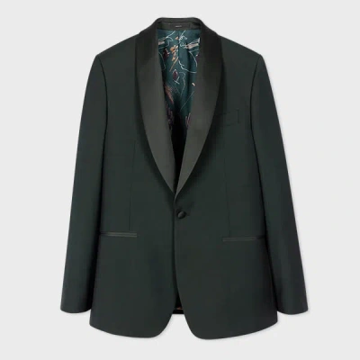 Paul Smith Tailored-fit Dark Green Wool-mohair Evening Blazer