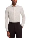 Paul Smith Tailored Fit Floral Print Shirt In Light Beige