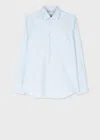 Paul Smith Tailored-fit Light Blue Broken Stripe Easy Care Shirt In Blue