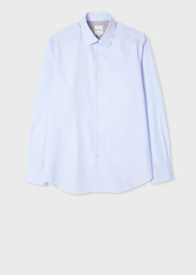 Paul Smith Tailored-fit Light Blue End-on-end Cotton Shirt