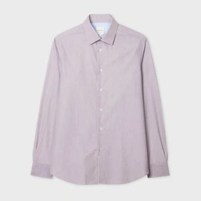 Paul Smith Tailored-fit Light Brown End-on-end Cotton Shirt