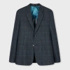 Paul Smith Checked Blazer In Blue