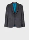 Paul Smith Tailored-fit Navy Wool-silk Blazer Blue In Blue