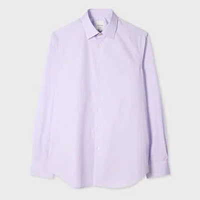 Paul Smith Tailored-fit Pale Lilac Cotton-poplin Shirt Purple