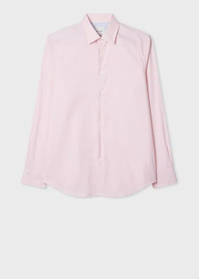 Paul Smith Tailored-fit Pink Dobby Cotton Easy Care Shirt