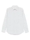 Paul Smith Tailored Fit Shirt With Delicate Floral Pattern In Blue