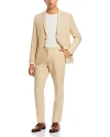 Paul Smith Tailored Fit Single Breasted Linen Suit In Tan