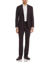 Paul Smith Tailored Fit Soho Textured Solid Suit In Burgundy