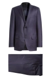 PAUL SMITH TAILORED FIT STRIPE STRETCH COTTON SUIT