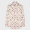 Paul Smith Tailored-fit White 'liberty Floral' Print Shirt In White