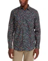 Paul Smith Tailored Floral Print Shirt In Blue