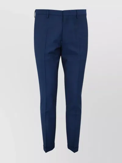 PAUL SMITH TAILORED MEN'S TROUSERS CUFFED HEM