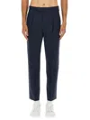 Paul Smith Tailored Slim-fit Wool Pants With Cropped Length In Blue