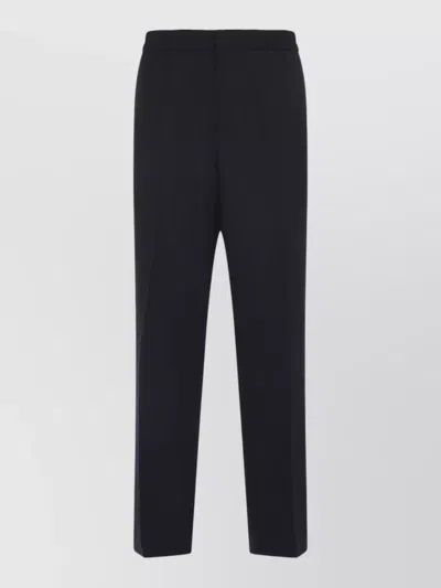 Paul Smith Tailored Straight Leg Wool Blend Pants In Black