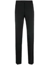 Paul Smith Tailored Tapered-leg Wool Trousers In Black