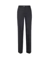 Paul Smith Linen Tailored Trousers In Black