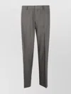 Paul Smith Tailored Trousers With Front Crease And Belt Loops In Gray