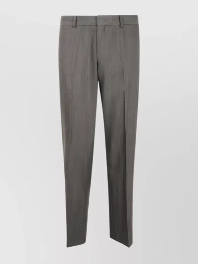 PAUL SMITH TAILORED TROUSERS WITH FRONT CREASE AND BELT LOOPS