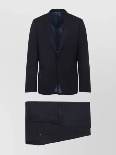 PAUL SMITH TAILORED TWO BUTTON SUIT WITH FLAP POCKETS