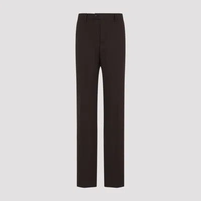 Paul Smith Tailored Wool Straight-leg Pants In Brown