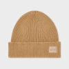 Paul Smith Tan Cashmere-blend Beanie Brown In Brown