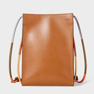 Paul Smith Tan Leather Cross Body Phone Bag Brown