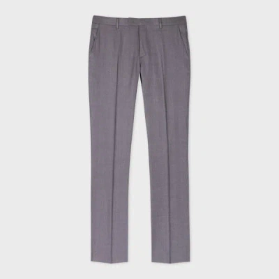 Paul Smith Tapered-fit Grey Linen And Wool-blend Twill Trousers