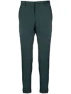 Paul Smith Tapered-leg Wool Trousers In Green
