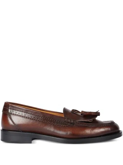 Paul Smith Tassel-detail Leather Loafers In Brown