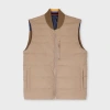 Paul Smith Taupe Hybrid Down Gilet Brown In Brown