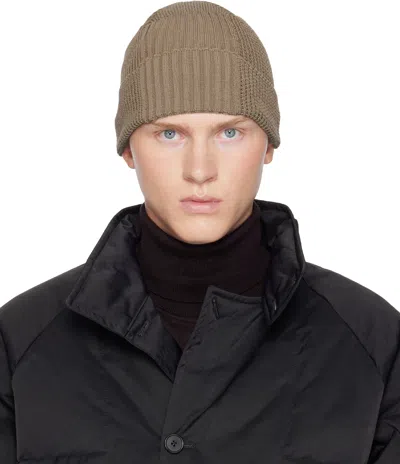 Paul Smith Taupe Whirl Mix Beanie In 62