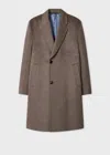 Paul Smith Taupe Wool-cashmere Overcoat Grey In Brown