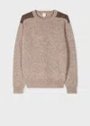 Paul Smith Taupe Wool-mohair Donegal Sweater Brown In Brown