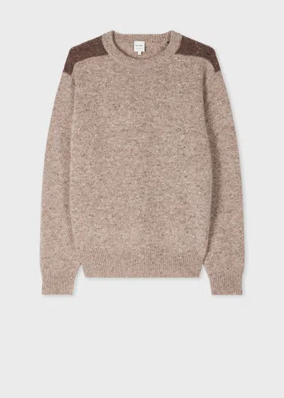 Paul Smith Taupe Wool-mohair Donegal Sweater Brown