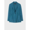 PAUL SMITH TEAL CASUAL WOMENS JACKET