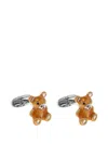 Paul Smith Teddy Bear Cufflinks In Neutral