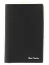 Paul Smith Signature Stripe-print Leather Cardholder In Black