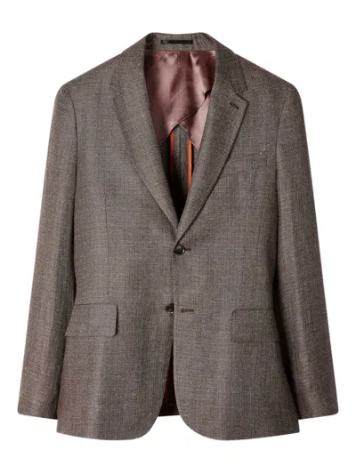 Paul Smith Textured Blazer In Gray