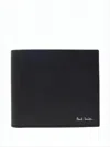 Paul Smith Textured Leather Bifold Wallet With Embossed Signature In White