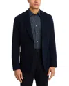 Paul Smith Textured Solid Soft Jacket In Blue