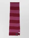 Paul Smith Textured Striped Scarf For All Seasons In Pink