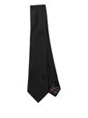 Paul Smith Textured-weave Tie In Black