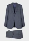 Paul Smith The Brierley - Blue Check Superfine Merino Wool Suit In Blue